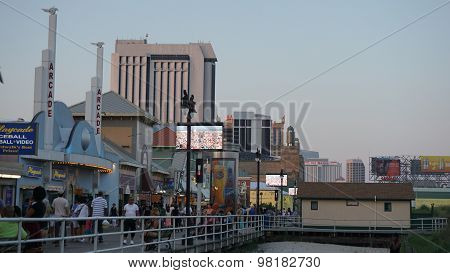 Atlantic City Boardwalk in New Jersey