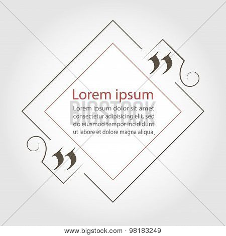 Quote Text Frame