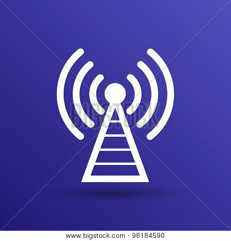 Antenna icon tower radio mast signal antenna vector network