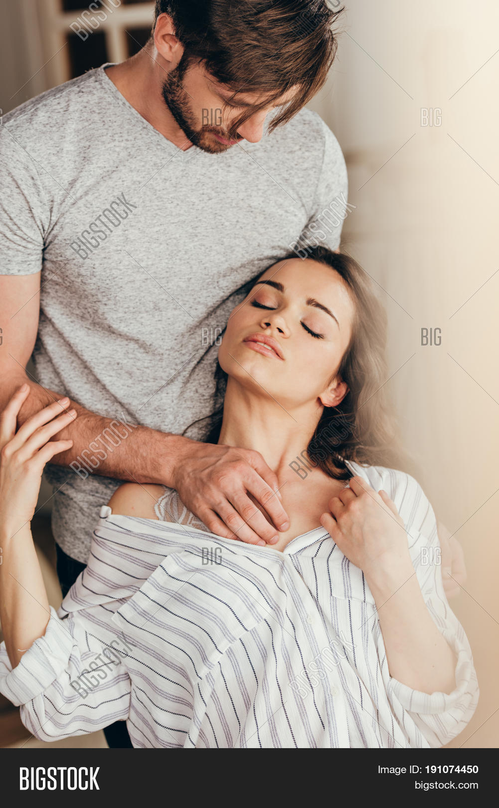 Women Touching Their Chest