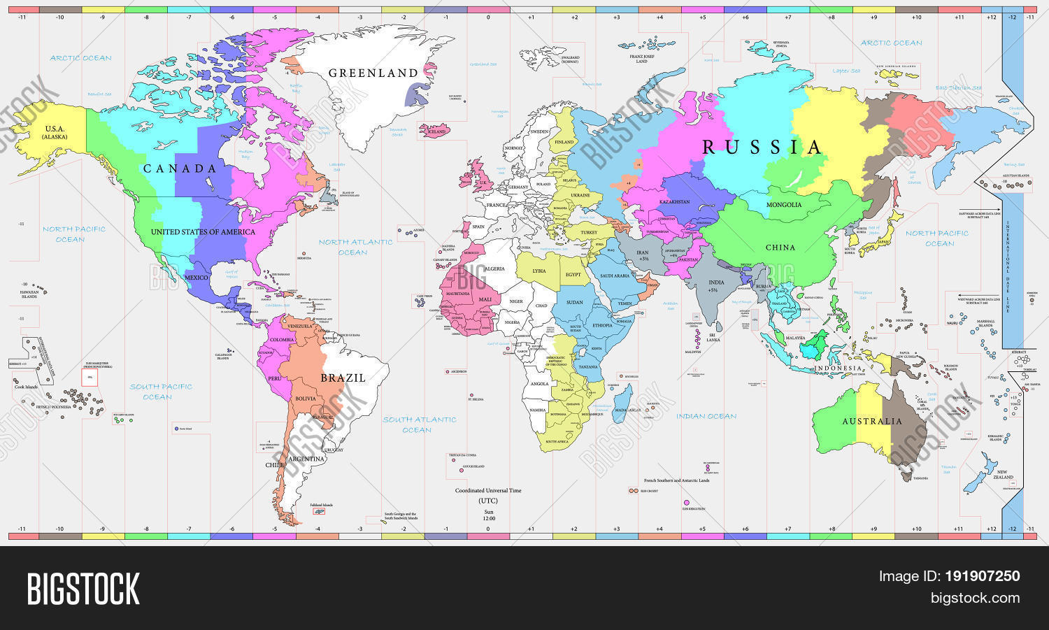 Printable world time zone maps rekareading