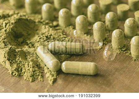 Kariyat Powder - Organic Herbal Drug An Alternative Medicine With Hand Manual Capsule Packing Tool.