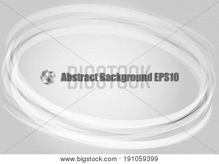 Abstract gray background with gray light circles