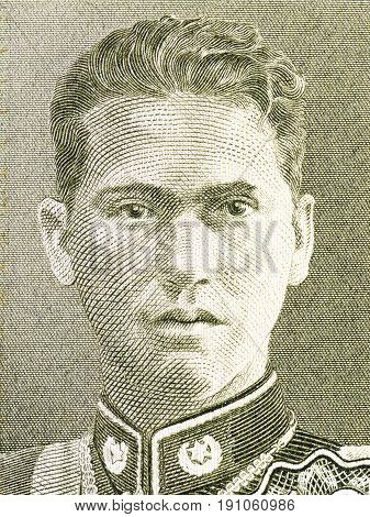 German Busch Becerra portrait from Bolivian money