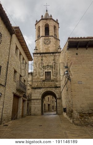The Town Of Cantavieja In The Province Of Teruel