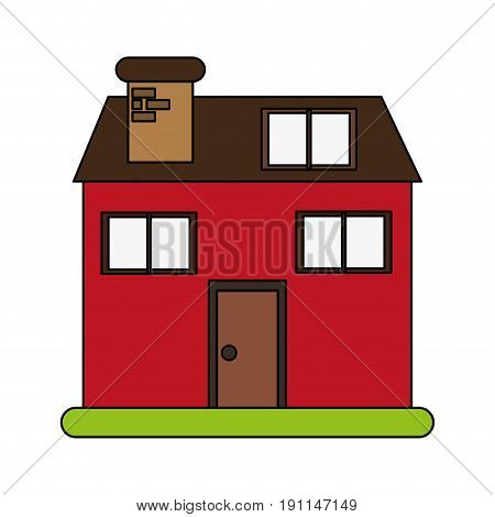Facade house of plants icon vector illustration dessign graphic flat