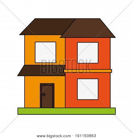 Facade house of plants icon vector illustration dessign graphic flat