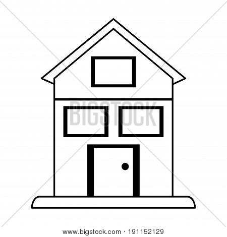 Facade house of plants icon vector illustration dessign graphic silhouette