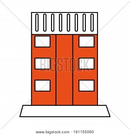 Facade house of plants icon vector illustration dessign graphic flat
