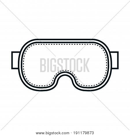 diving googles isolated icon vector illustration design