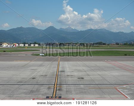 Bergamo Orio Al Serio Airport Runway
