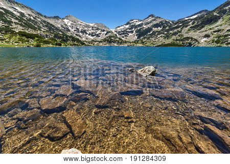 Amazing landscape of Demirkapiyski chuki and Dzhano peaks, Popovo lake, Pirin Mountain, Bulgaria