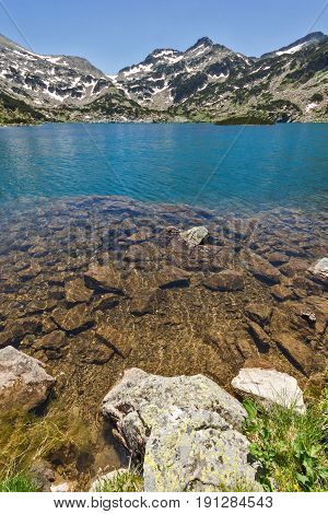 Amazing landscape of Demirkapiyski chuki and Dzhano peaks, Popovo lake, Pirin Mountain, Bulgaria