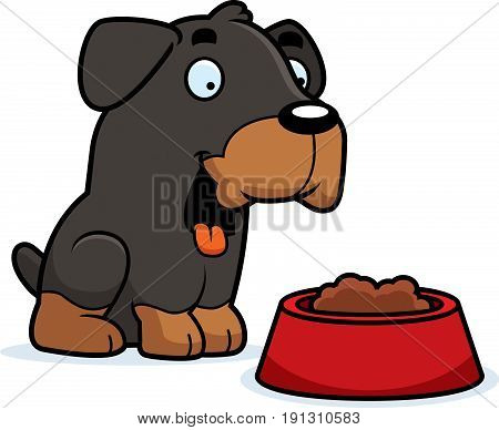 Cartoon Rottweiler Food