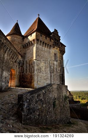 The picturesque castle of Biron in Dordogne, France
