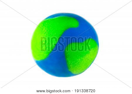 Colorful Globe made out of Play Clay
