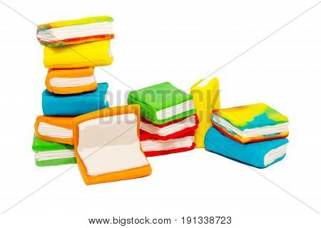 Set clay books and textbooks, Children's modeling