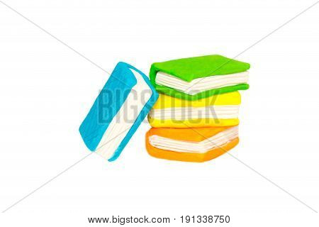 Set clay books and textbooks, Children's modeling