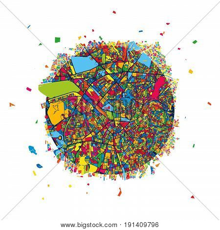 Ankara, Turkey, Creative Vector Map