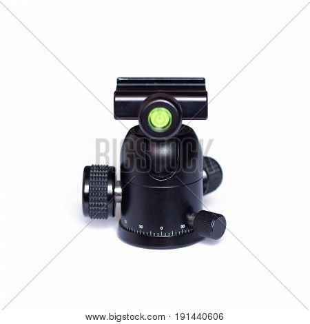 photographic tripod head ballhead isolated on white
