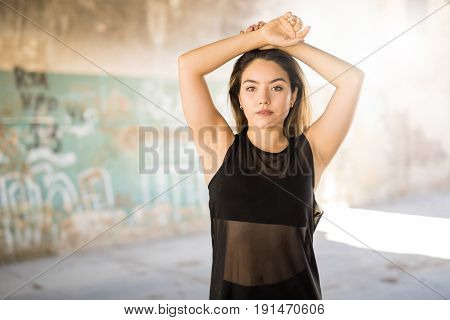 Beautiful Female Dancer Outdoors