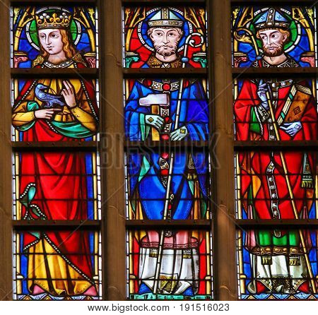 Stained Glass - Catholic Saints
