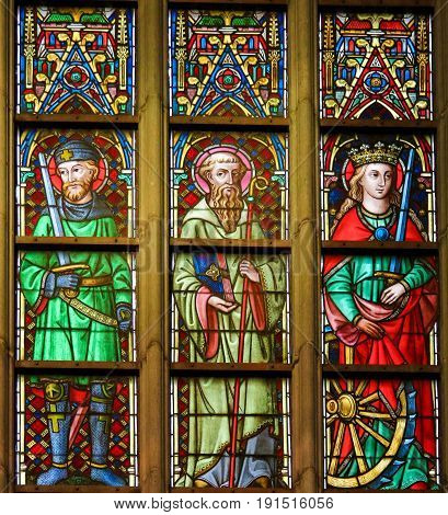 Stained Glass - Catholic Saints