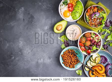 Buddha Bowl Salads Background