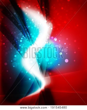 Shiny wave, magic light efffect abstract background