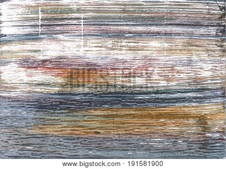 Hand-drawn abstract watercolor. Used colors: White Spanish gray Gray Roman silver Philippine gray Coyote brown Sonic silver Grullo Snow Manatee Nickel