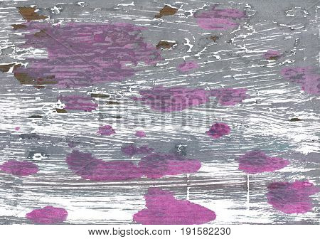 Hand-drawn abstract watercolor background. Used colors: White Spanish gray Roman silver Manatee Philippine gray Old lavender Gray Deep amethyst Chinese violet