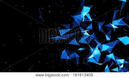 Abstract Plexus Background. Hi Tech Digital Background