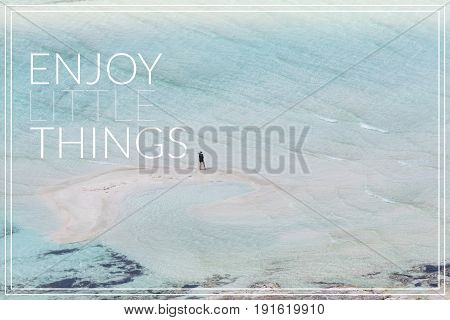 Enjoy Little Things. Balos Bay At Crete Island In Greece.
