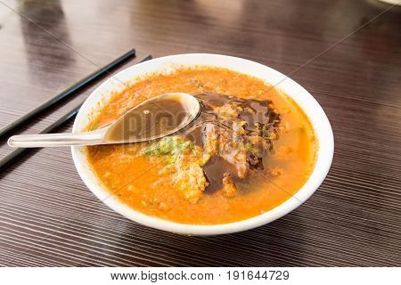 Asam Laksa, Popular Penang Noodle With Prawn Paste