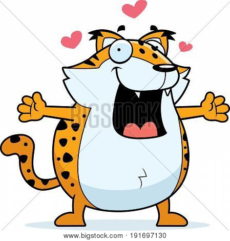 Cartoon Bobcat Hug