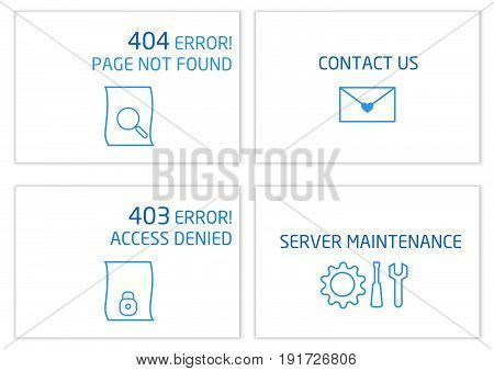 Vectors Abstract background connection error access website