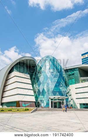 Baku - JULY 18, 2015: Park Boulevard shopping center on July 18 