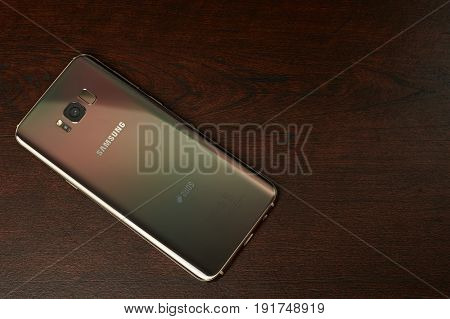 Back View Samsung S8 Plus Smartphone