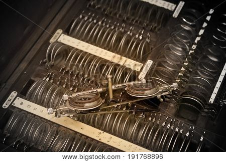 Vintage test glasses complete set used for vision optometry