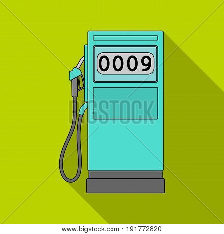 Petrol filling station.Oil single icon in flat style vector symbol stock illustration .