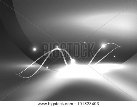 Glowing shiny wave background, energy concept illustration