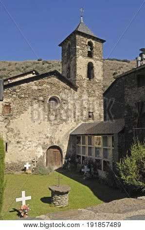 Sant Juli Church, Arros De Cardos, Lleida Province, Catalonia , Spain