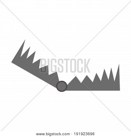 Hunting trap icon. Vector illustration isolated on white background.