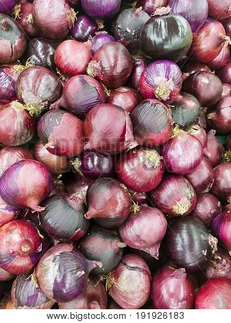 A fresh Shallots in Thailand fresh market