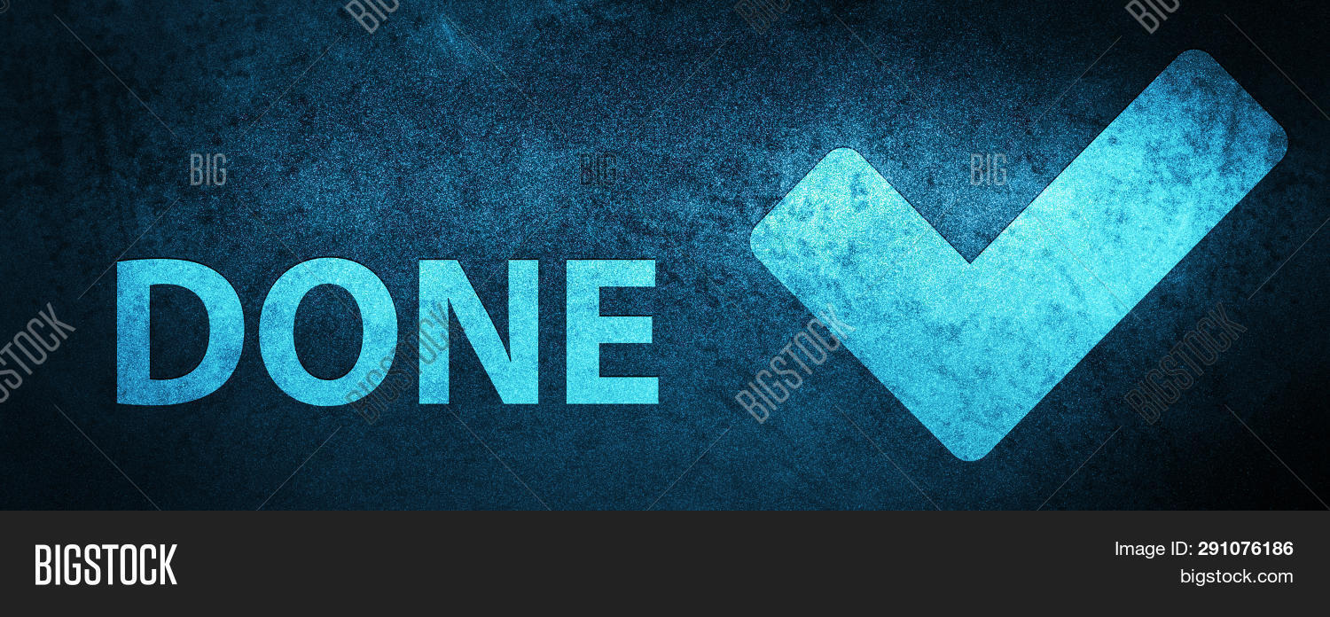 Done Validate Icon Image Photo Free Trial Bigstock