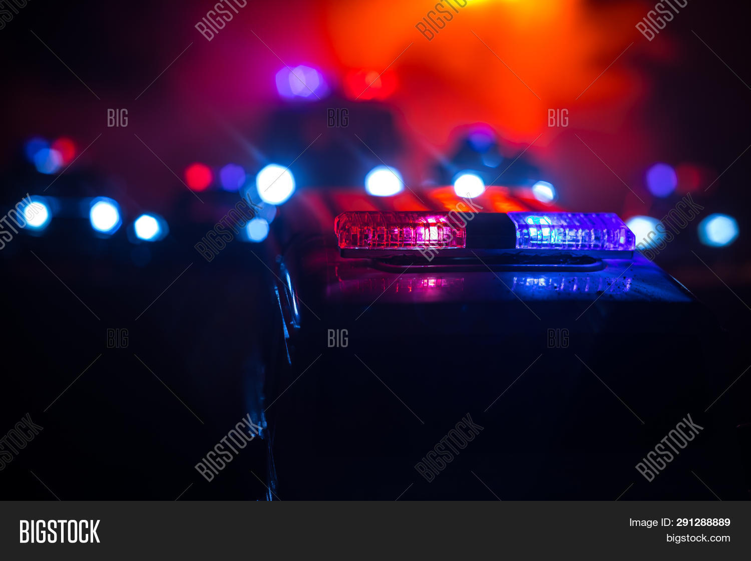 Police Cars Night. Image & Photo (Free Trial) Bigstock