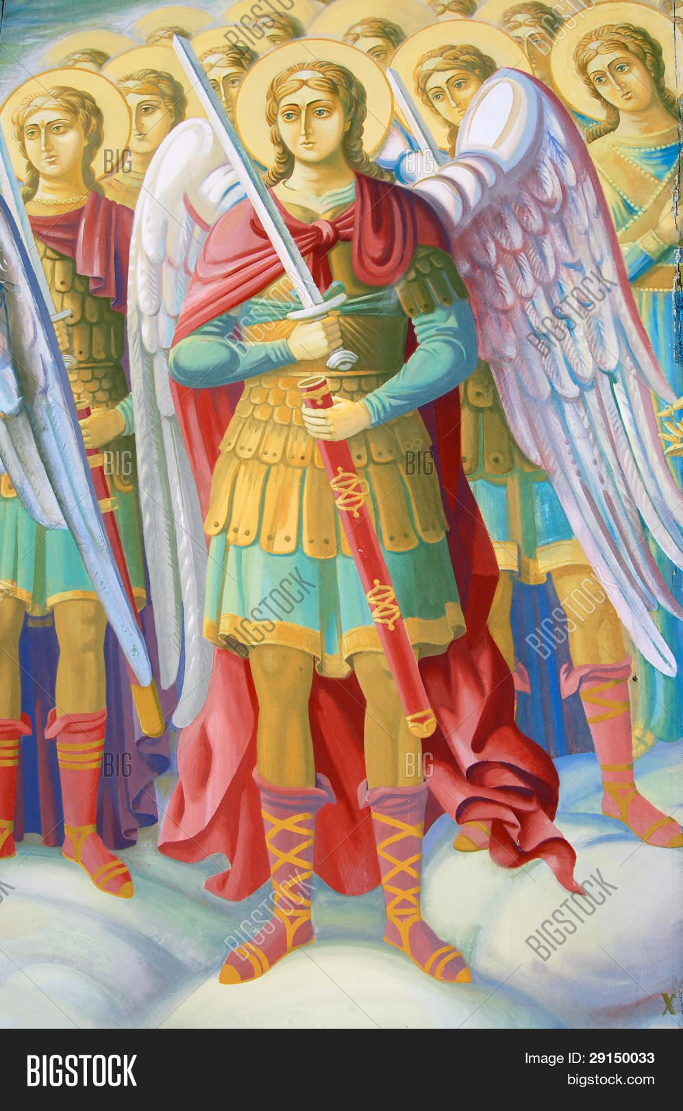 Fresco. Saint Michael' Image & Photo (Free Trial) | Bigstock