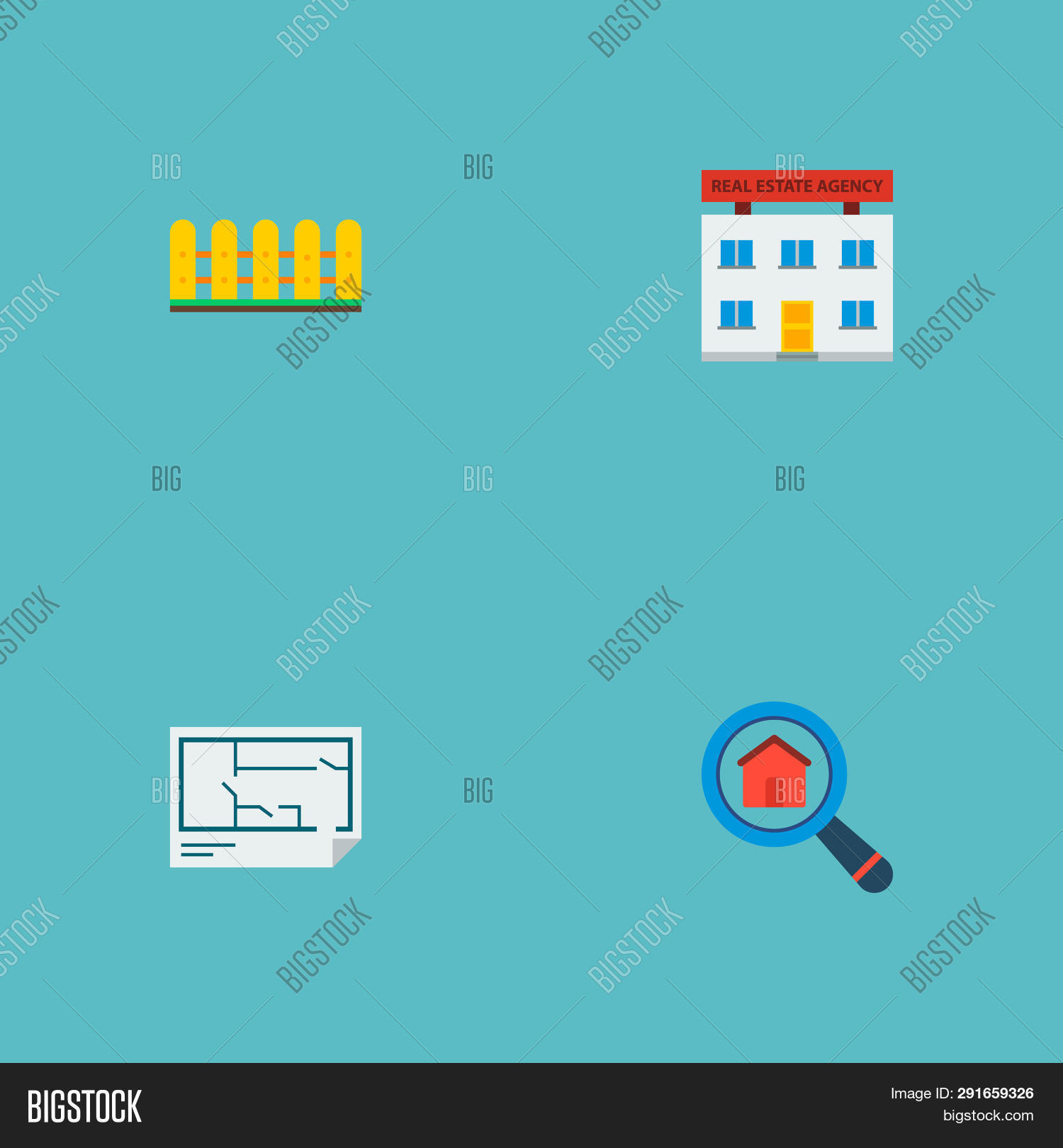 Set Immovable Icons Image Photo Free Trial Bigstock