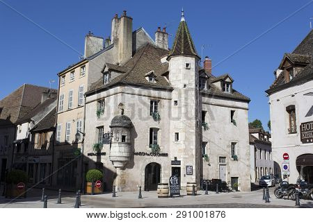 Beaune, France - August 08, 2016: Street In The Town Beaune In Burgundy,france