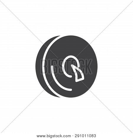 Percussion Cymbals Vector Icon. Filled Flat Sign For Mobile Concept And Web Design. Handle Cymbal Gl
